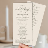 Modern Classy Elegant Wedding Ceremony プログラム