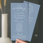 Modern Classy Elegant Wedding Ceremony プログラム