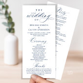 Modern Classy Elegant Wedding Ceremony プログラム