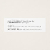 Modern Clean Bold Salon  (裏面)