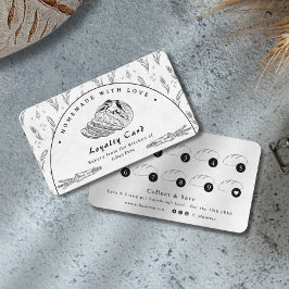 Modern Clean Homemade Sourdough Loyalty Card 名刺