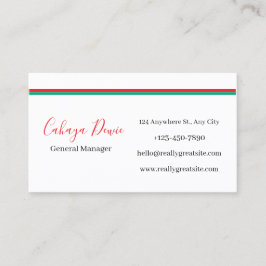 Modern Clean Line Business Cards 名刺