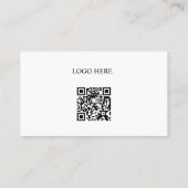 Modern Clean Minimal Business Card Template 名刺 (裏面)