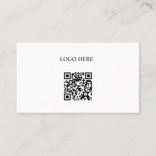 Modern Clean Minimal Business Card Template 名刺 (裏面)