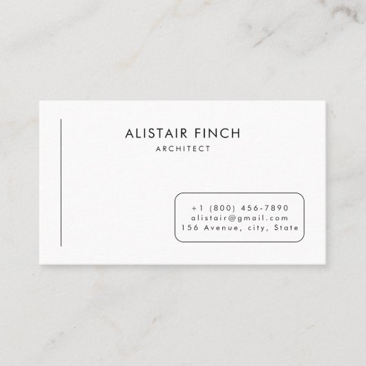 Modern Clean Minimal Business Card Template 名刺 (正面)
