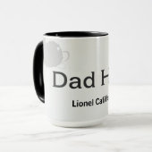 Modern Clean Minimalist Dad Hero Gift マグカップ (正面左)