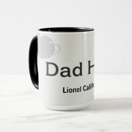 Modern Clean Minimalist Dad Hero Gift マグカップ