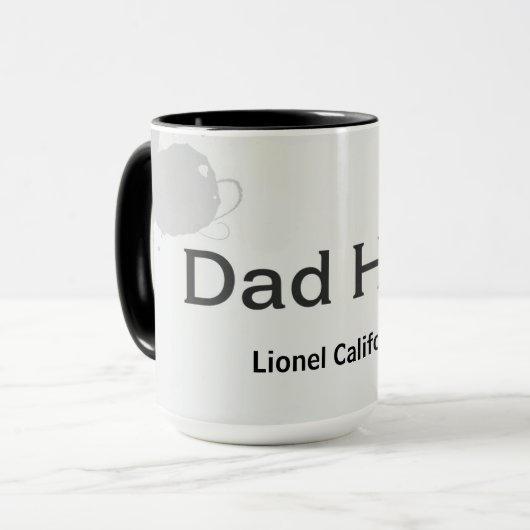 Modern Clean Minimalist Dad Hero Gift マグカップ (正面左)