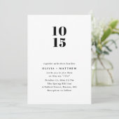 Modern Clean Minimalist Wedding | Photo + QR Code 招待状 (スタンド正面)