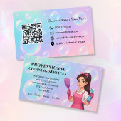 Modern Cleaning Service Business Card 名刺