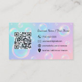 Modern Cleaning Service Business Card 名刺 (裏面)