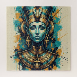 Modern Cleopatra – Abstract Liquid Colors Art ジグソーパズル