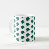 Modern Clover St Patricks Day  コーヒーマグカップ (正面左)