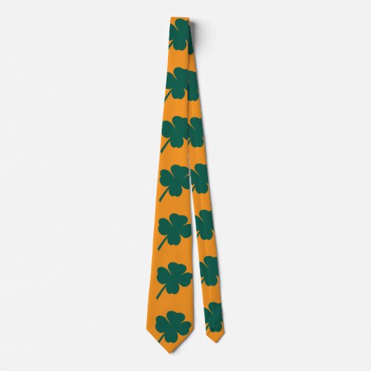 Modern Clover St Patricks Day  ネクタイ (正面)