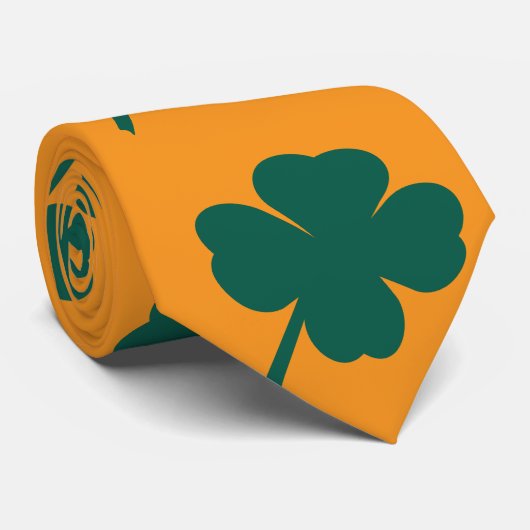 Modern Clover St Patricks Day  ネクタイ (ロール)