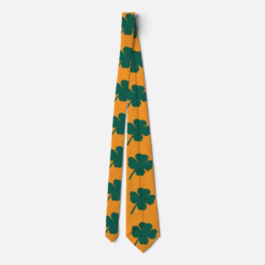 Modern Clover St Patricks Day  ネクタイ (裏面)