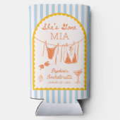 Modern Coastal Bachelorette Party Can Coolers スリム缶クーラー (裏面)