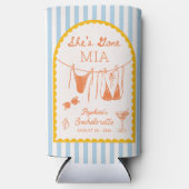 Modern Coastal Bachelorette Party Can Coolers スリム缶クーラー (正面)