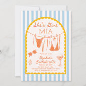 Modern Coastal Bachelorette Party Itinerary 招待状 (正面)