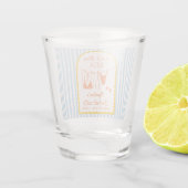 Modern Coastal MIA Bachelorette Party Shot Glasses ショットグラス (裏面)