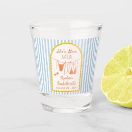 Modern Coastal MIA Bachelorette Party Shot Glasses ショットグラス