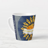 Modern Coffee Bar Deco Aesthetic Personalized カフェラテマグ (左アングル)