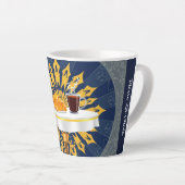 Modern Coffee Bar Deco Aesthetic Personalized カフェラテマグ (右アングル)