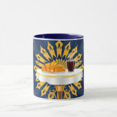 Modern Coffee Bar Deco Aesthetic Personalized マグカップ (中央)