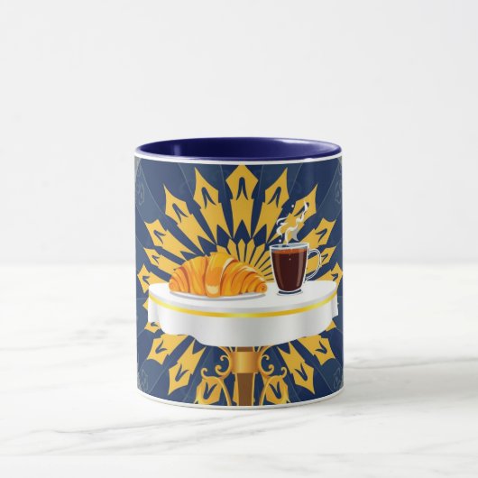 Modern Coffee Bar Deco Aesthetic Personalized マグカップ (中央)