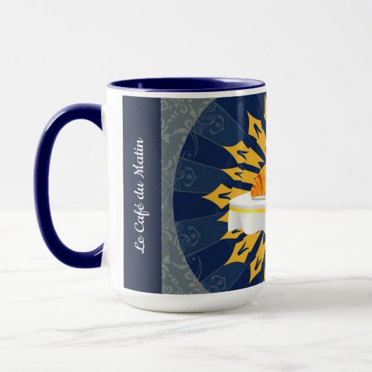 Modern Coffee Bar Deco Aesthetic Personalized マグカップ (左)