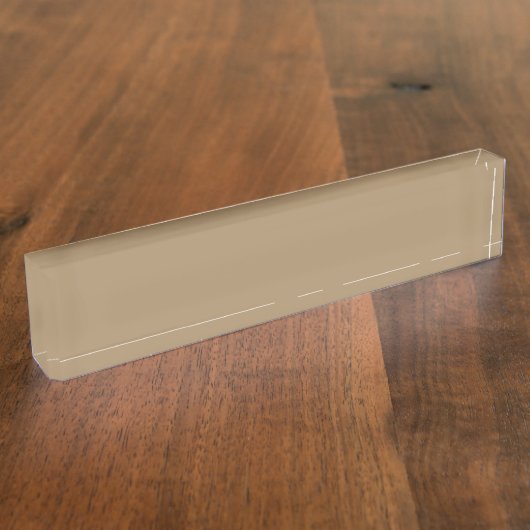 Modern Coffee Desk Nameplate – Customizable デスクネームプレート (側面)