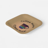 Modern Coffee Shop Café tea Bar Custom Barista  ペーパープレート (傾斜あり)