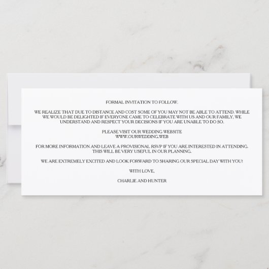 Modern Collage 3 Custom Photos Engagement Couple (裏面)