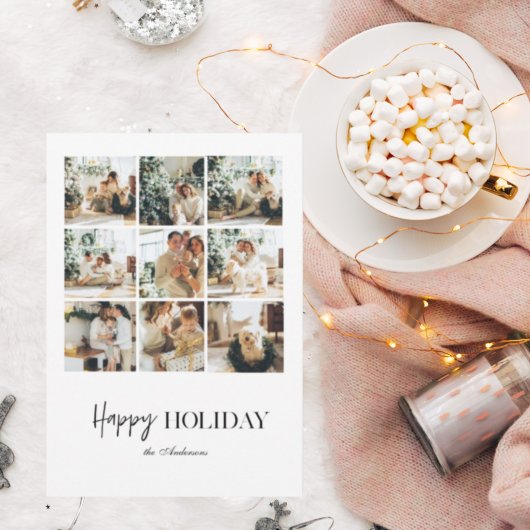 Modern Collage Family Photo | Happy Holiday