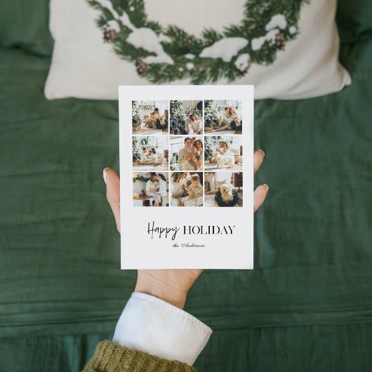 Modern Collage Family Photo | Happy Holiday