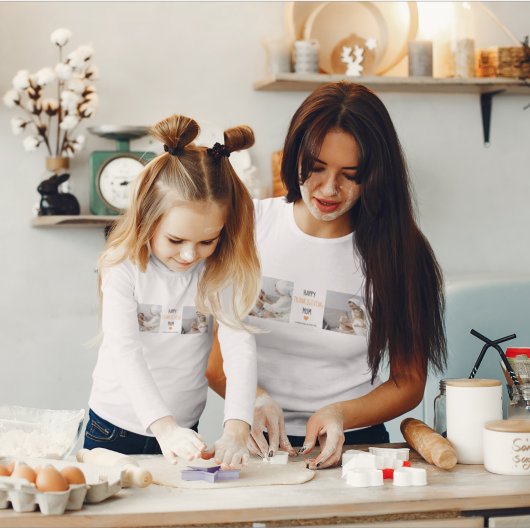 Modern Collage Photo Happy Thanksgiving Mom Tシャツ