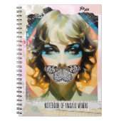 Modern Collage Portrait Notebook of Unsaid Words ノートブック (正面)