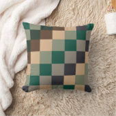 Modern Color Checks Checkerboard クッション (ブランケット)