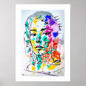 Modern Color Splash Painting  ポスター (正面)