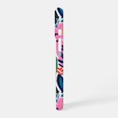 Modern Colorful Abstract Floral Pattern iPhone 16ケース (左側面)