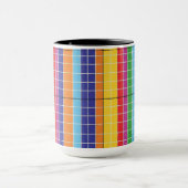 Modern Colorful Abstract Geometric Coffee Mug  Bol マグカップ (中央)