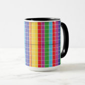 Modern Colorful Abstract Geometric Coffee Mug  Bol マグカップ (正面右)