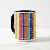 Modern Colorful Abstract Geometric Coffee Mug  Bol マグカップ (正面左)