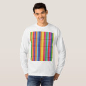Modern Colorful Abstract Pattern Hoodie on White Tシャツ (正面フル)