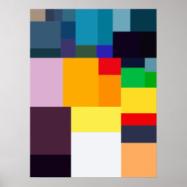Modern Colorful Abstract Poster ポスター