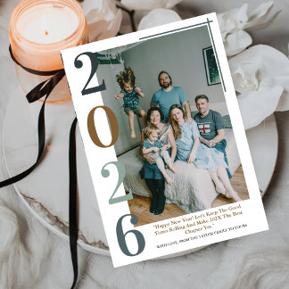 Modern Colorful Classy Happy New Year 2026  シーズンカード