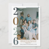 Modern Colorful Classy Happy New Year 2026  シーズンカード (正面)