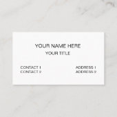 Modern Colorful Coastal Beach Stripes 名刺 (裏面)