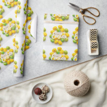 Modern Colorful Egg Pattern Easter Wrapping Paper
