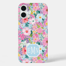 Modern Colorful Garden Monogrammed